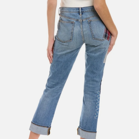 Johnny Was Amelia Patched Jean Size 31 - Picture 8 of 8